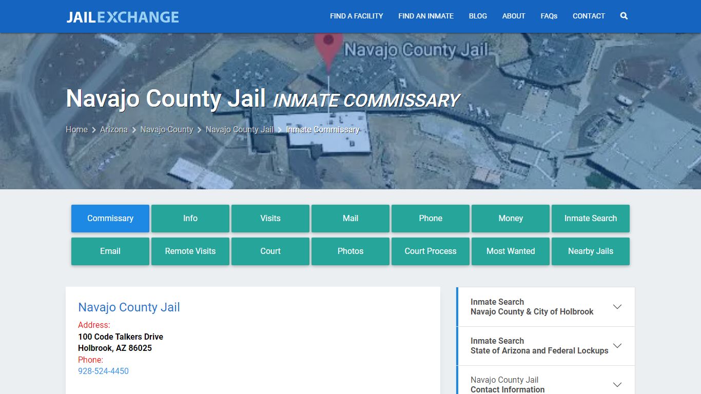 Inmate Commissary, Care Packs - Navajo County Jail, AZ